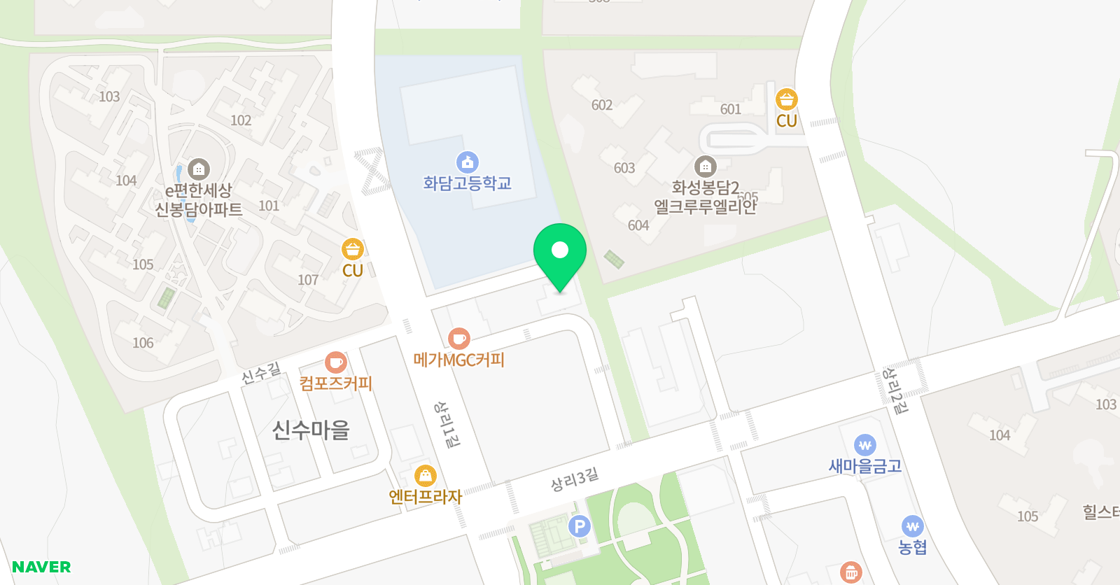 세정최강 수학학원 위치