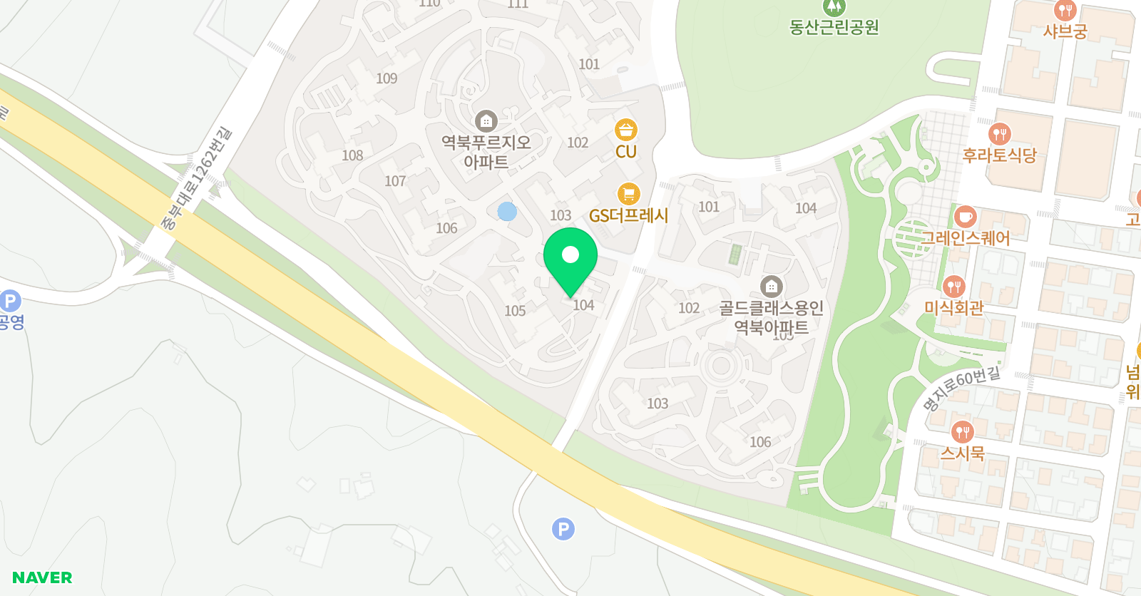 푸르지오 푸르넷 공부방 위치