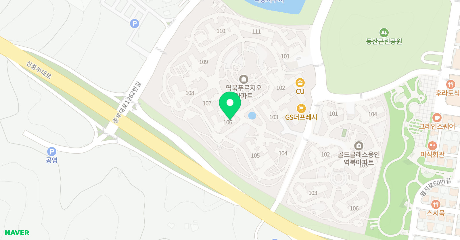 한우리독서토론논술 역북푸르지오홈클럽 위치