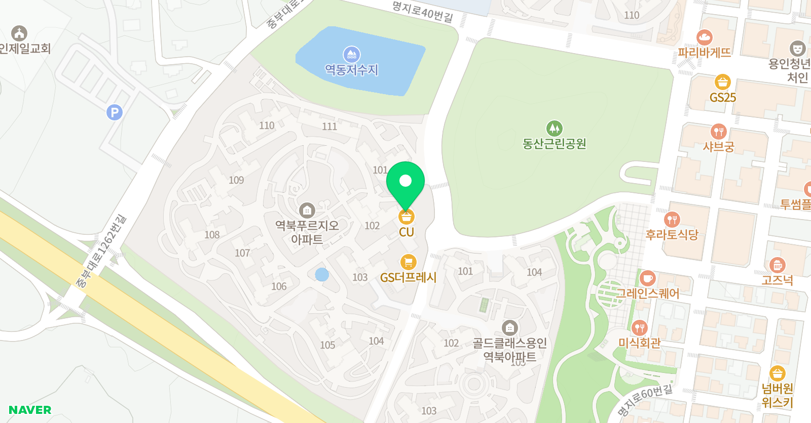함박꽃 음악학원 위치