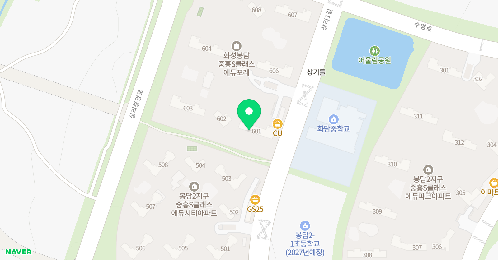 플레이팩토 봉담에듀포레 위치