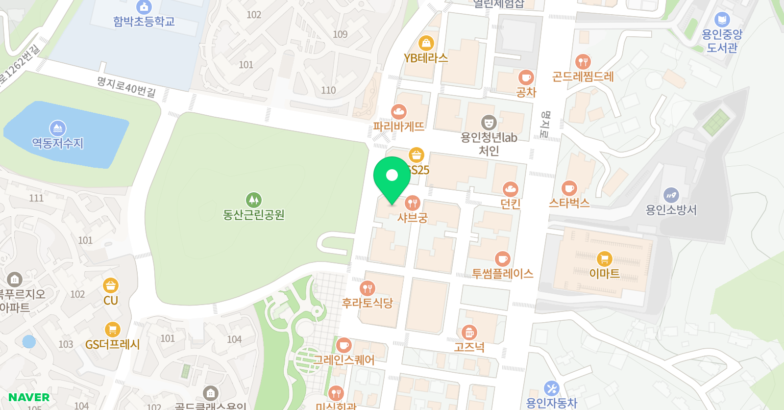 매쓰업 수학학원 위치