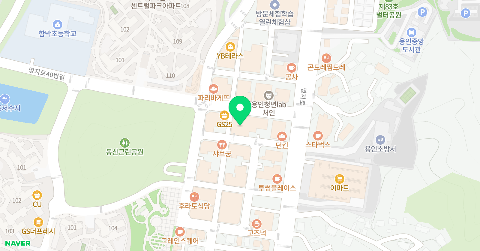 EiE 고려대 어학원 용인역북캠퍼스 위치