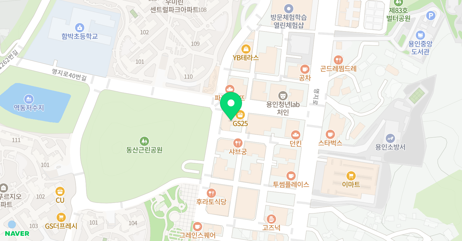 토론하는아이들 논술학원 용인역북 GLE센터 위치