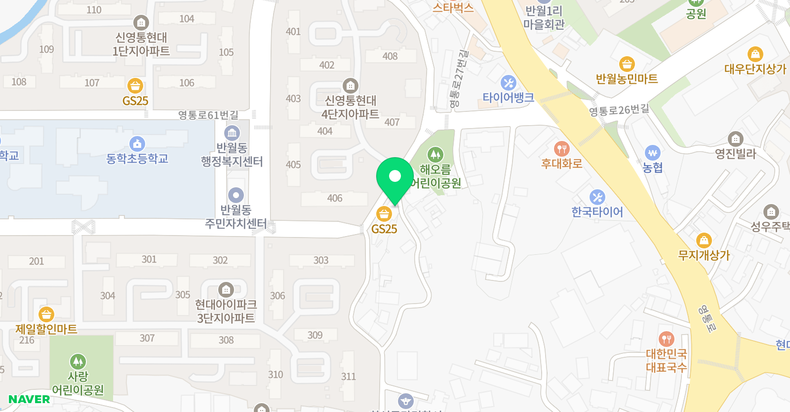 아트비 미술학원 위치