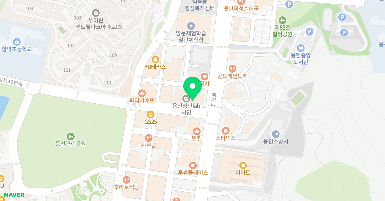 몽키즈클라이밍 용인역북점 위치