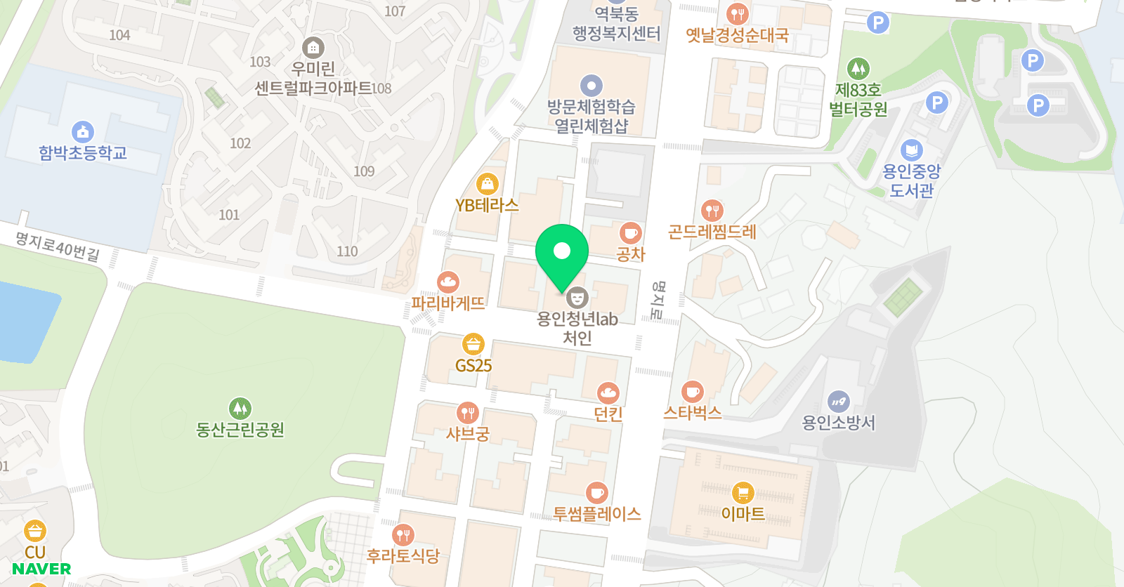 역북 멘토학원 위치