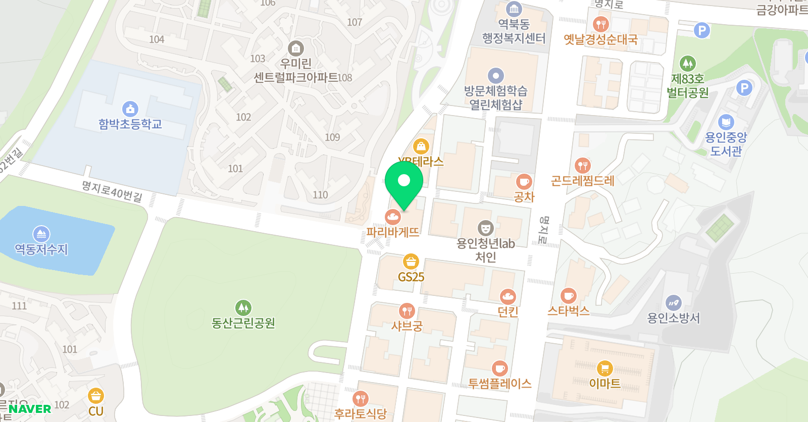 대교하이캠퍼스 역북학원 위치