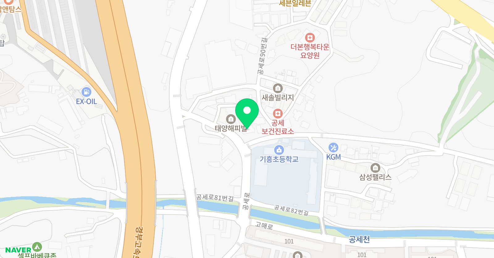꽃뜰 음악학원 위치