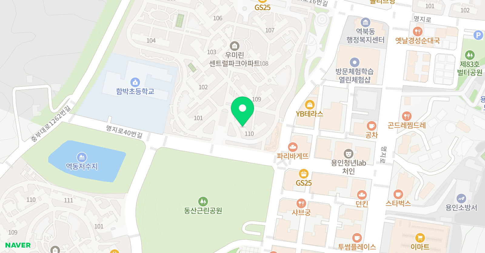 역북우미린 뮤엠 위치