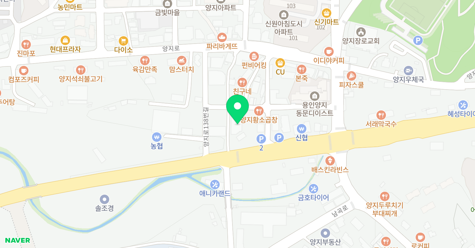 3030 영어학원 용인양지러닝센터 위치