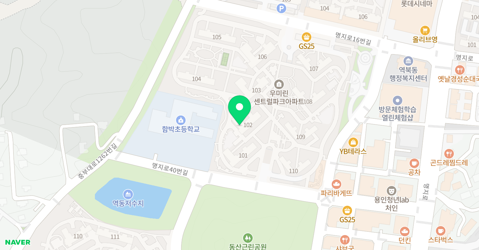 하얀도화지 미술원 위치