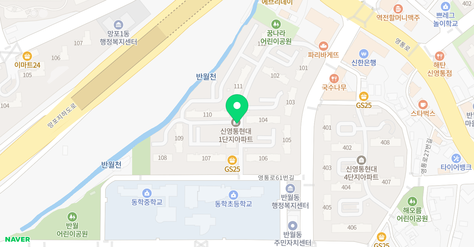 플레이팩토 학원 신영통점 위치
