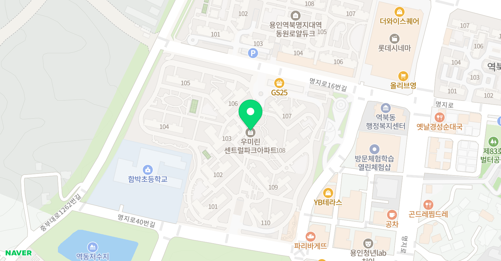스마트해법 영어수학 역북우미린점 위치
