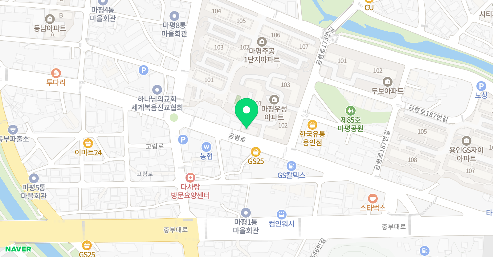 푸르넷 우성 공부방 위치