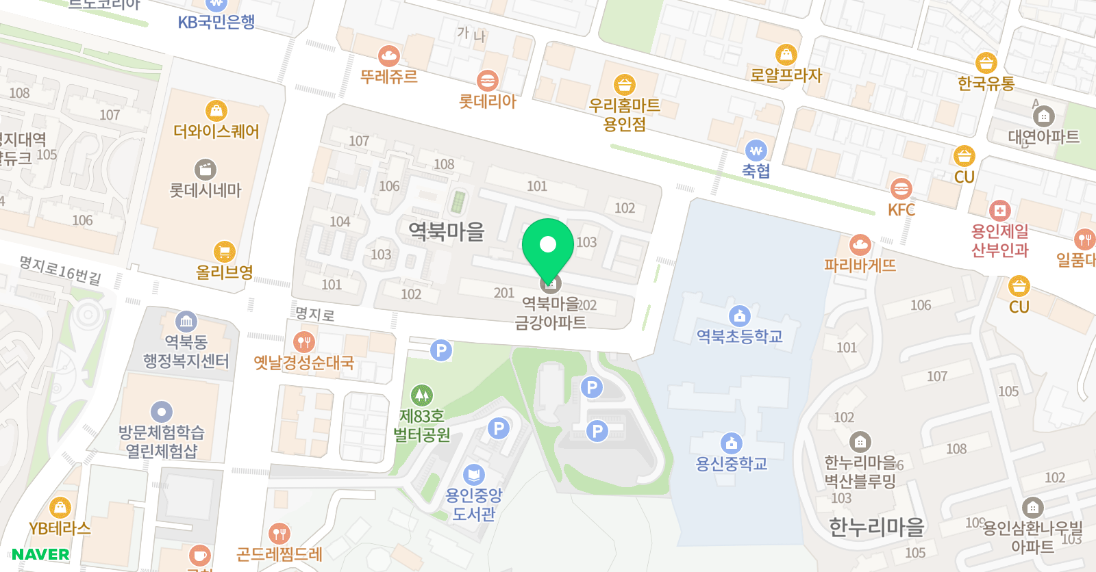 푸르넷공부방 역북점 위치