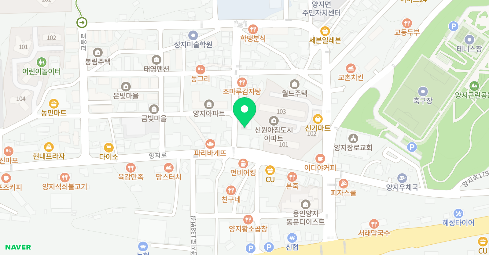 지니플러스학원 위치