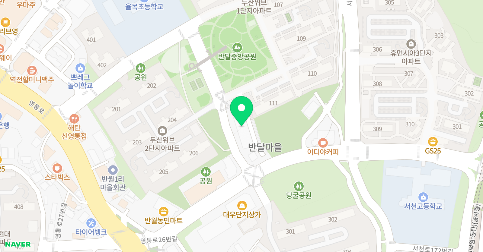 쌤과통하는 학원 위치