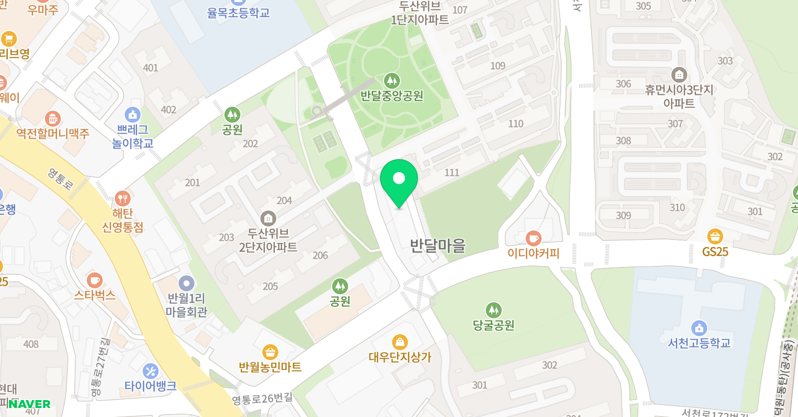 JT 영수학원 위치