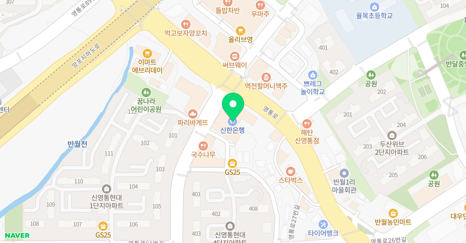 수학의힘입시의힘 학원 위치