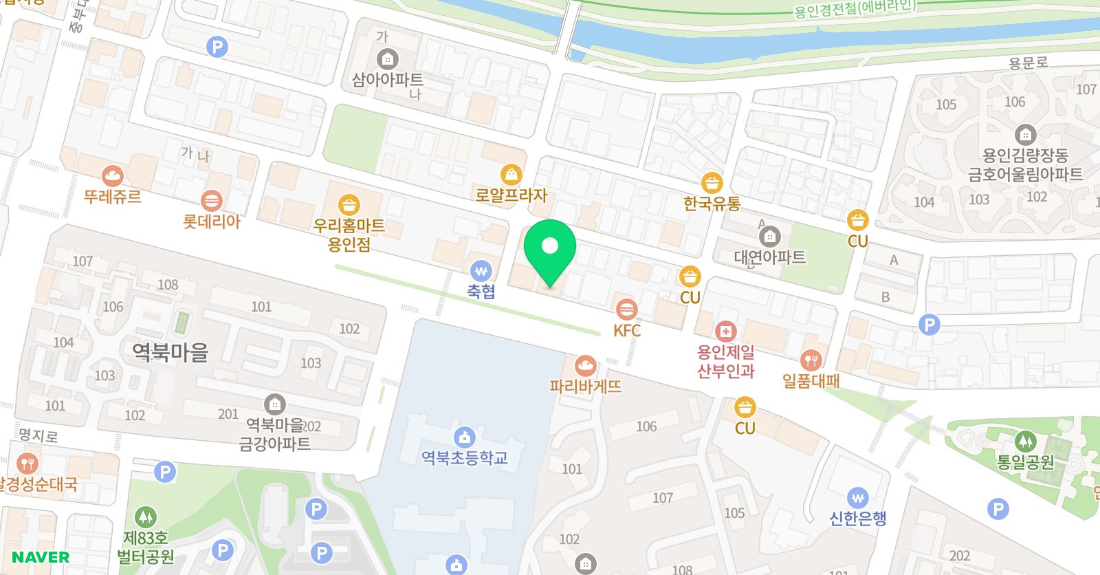 이투스 수학학원 용인역삼점 위치