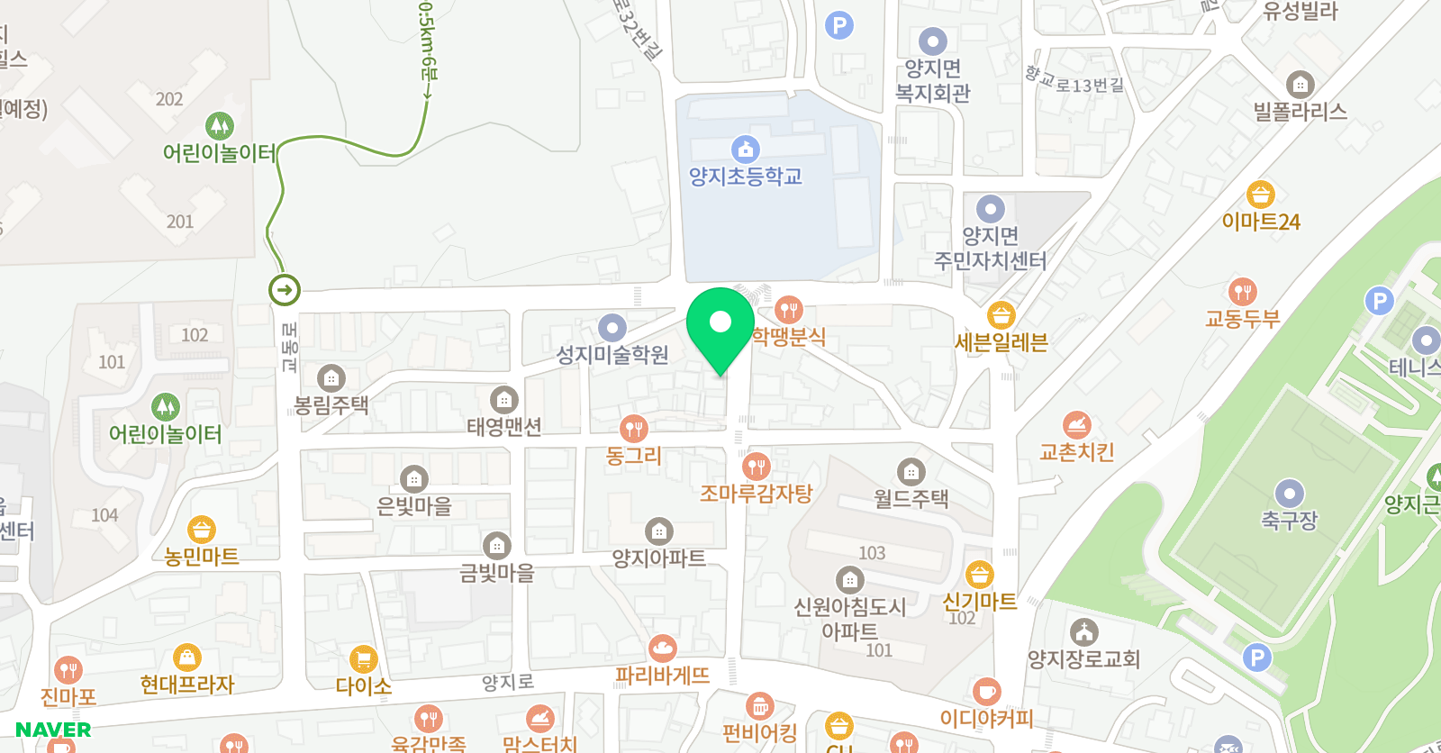 옥스퍼드 영어학원 위치