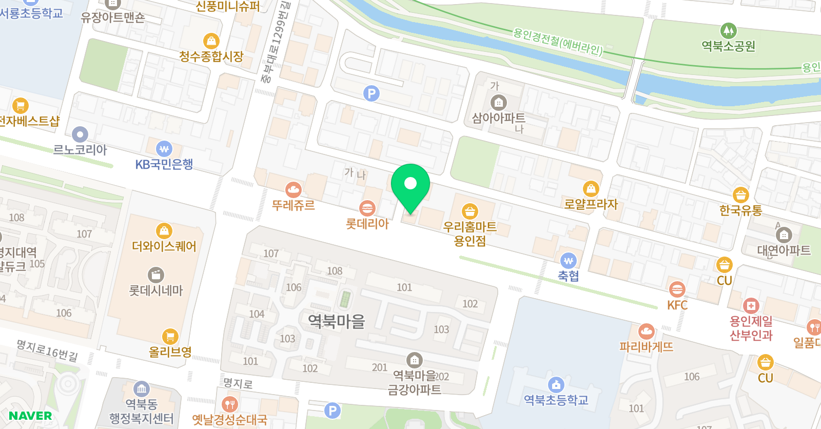 역북센터 대치 수학원 위치