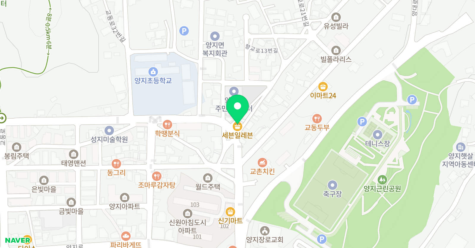 양지이레 음악학원 위치