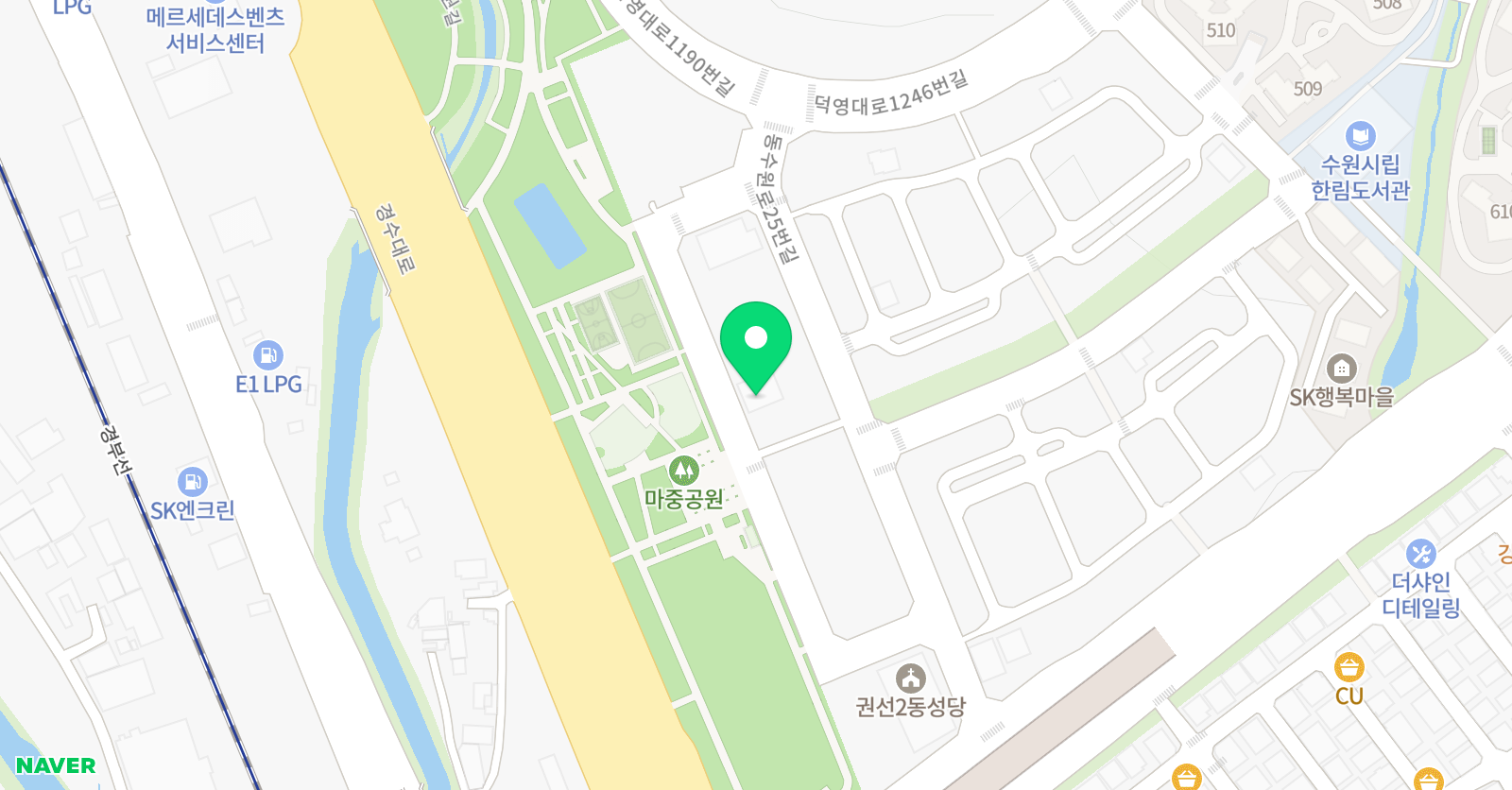 이즈원 영어수학전문학원 위치