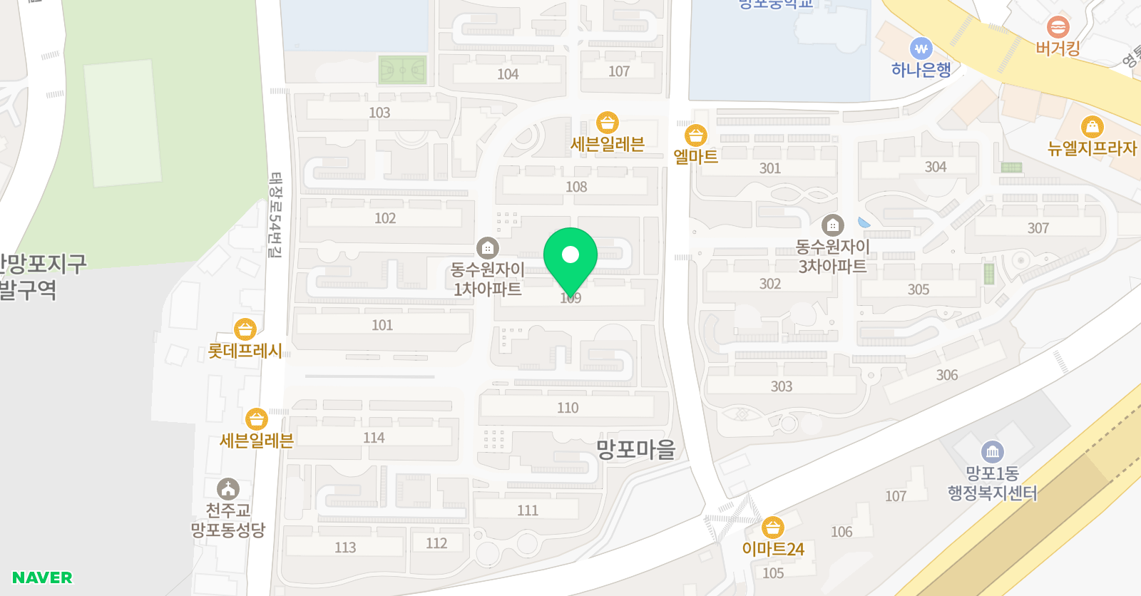 아소비큐미르 수원망포학원 위치