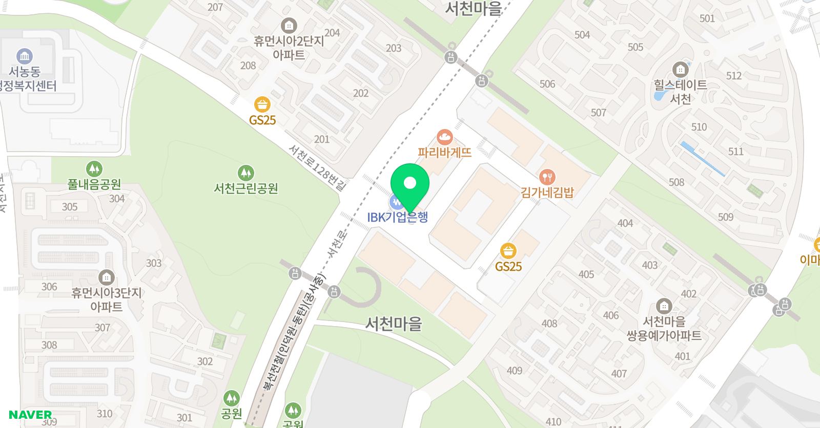 탑벤에듀 학원 서천점 위치