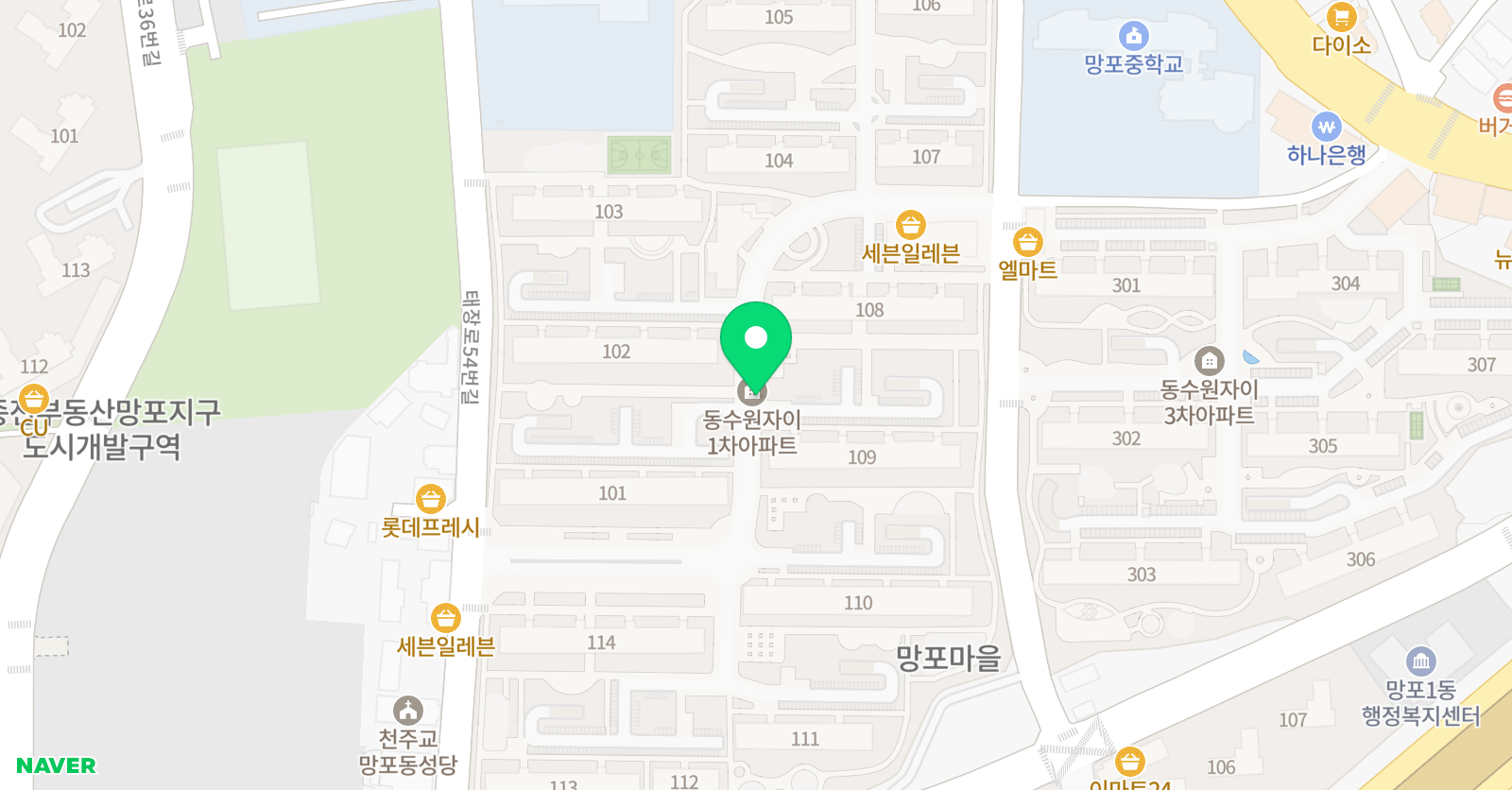ITC 영어 수원망포지점 위치