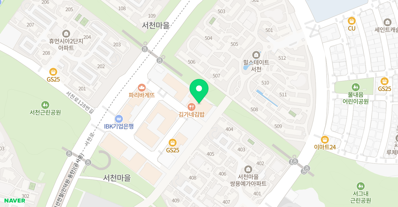 서천예종 음악학원 위치