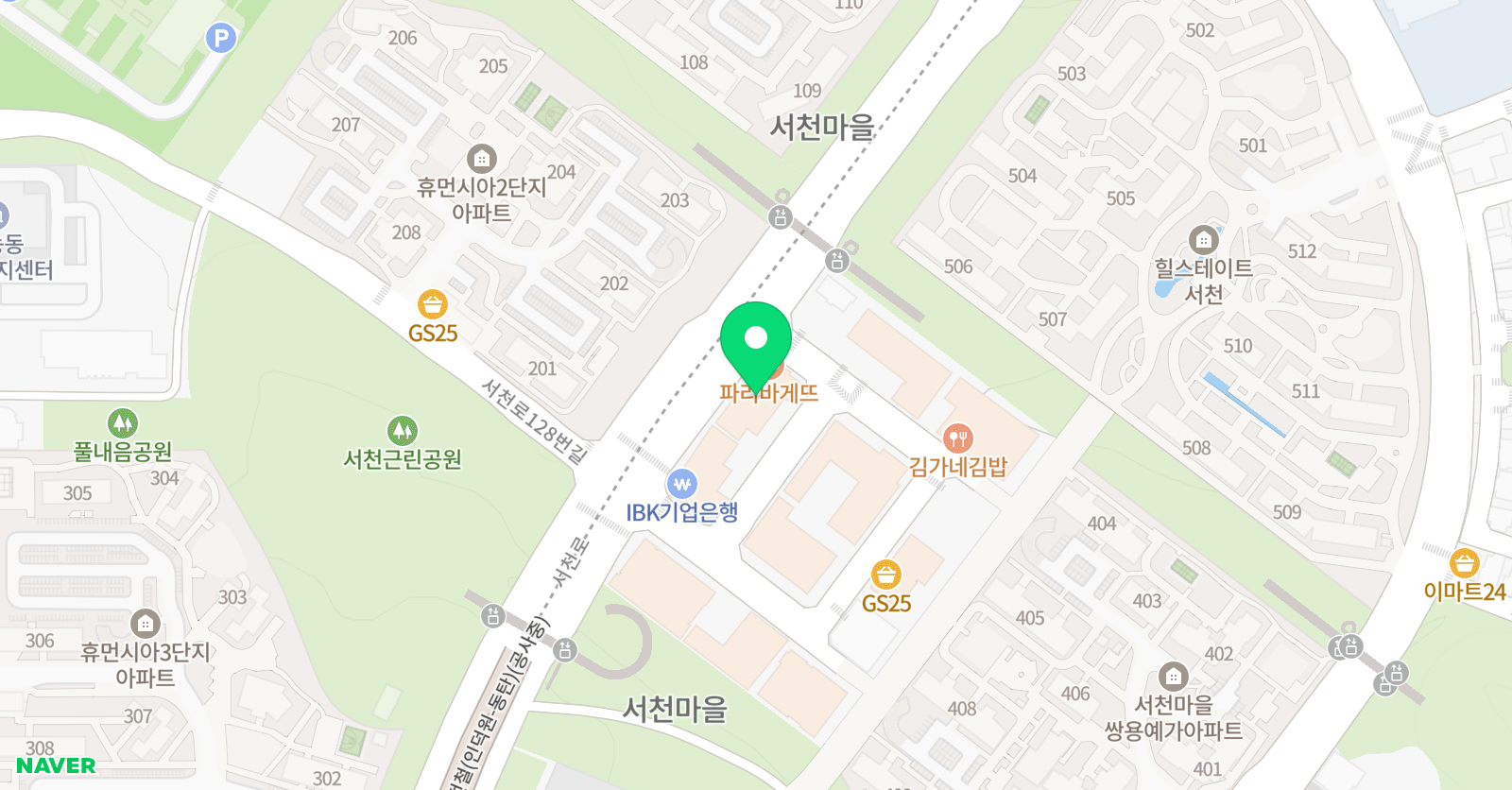 용인서천엘리스 영어학원 위치
