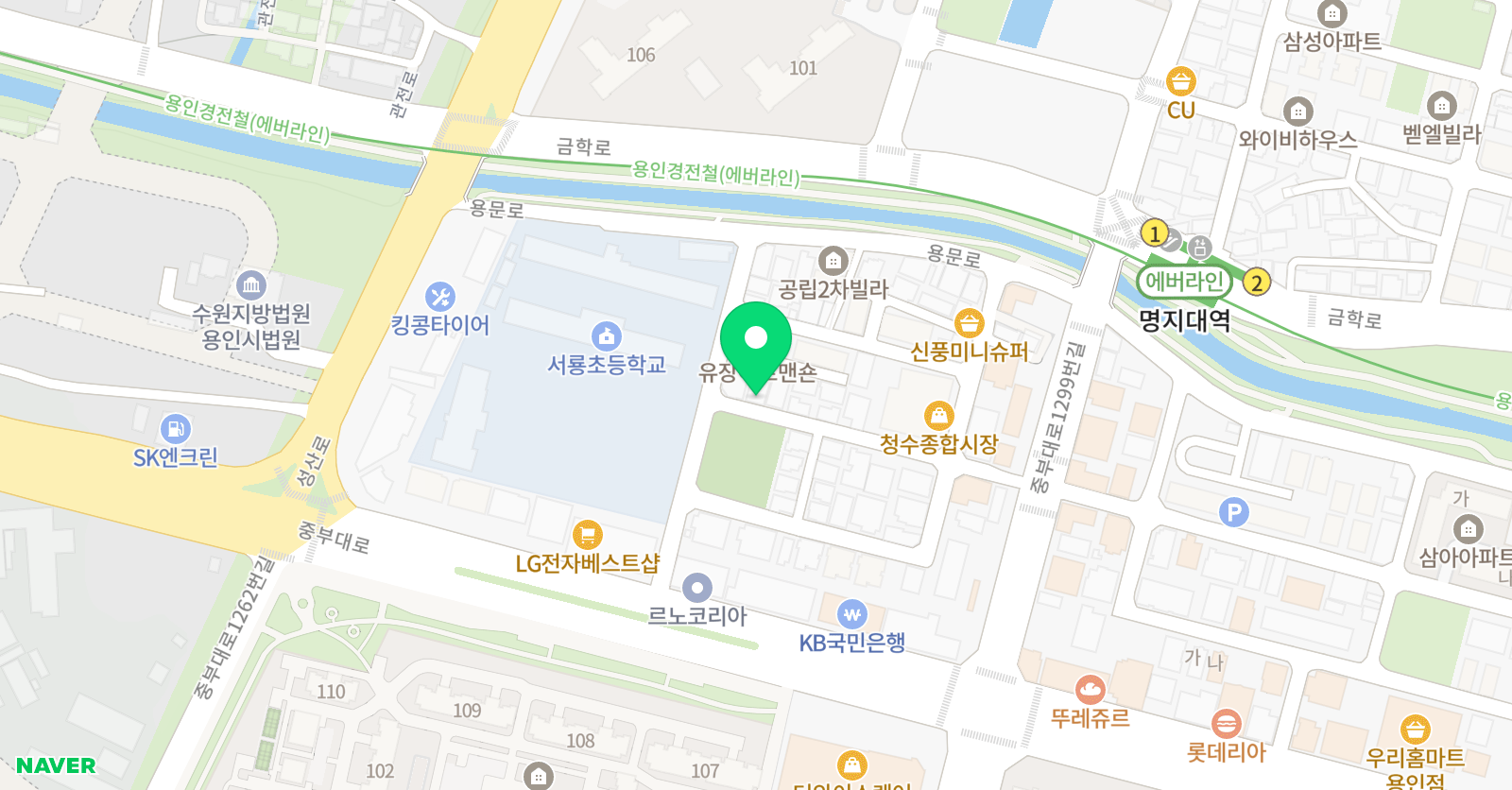 삼성영어셀레나 서룡 영어교습소 위치