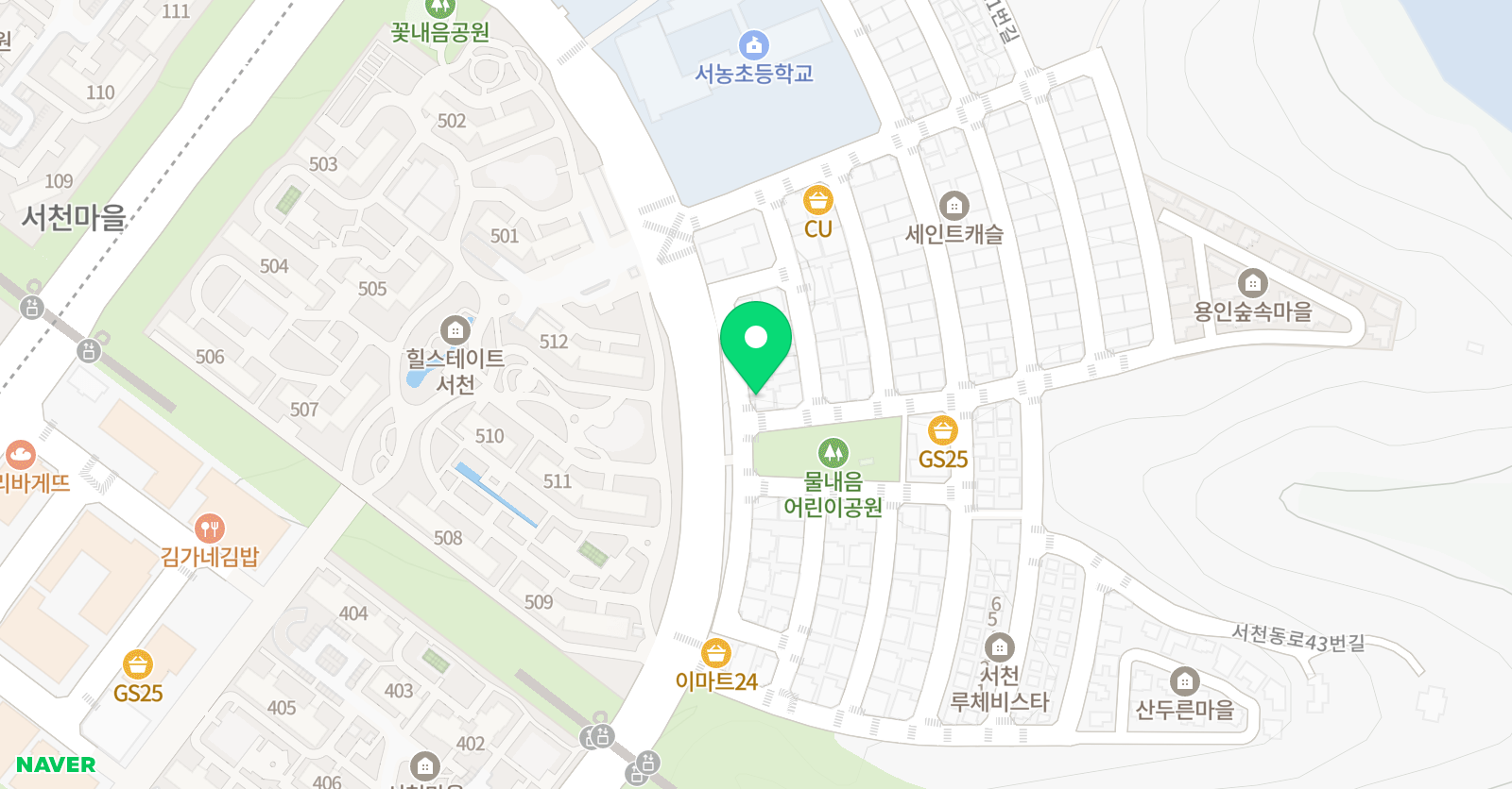 한우리 독서토론논술 위치