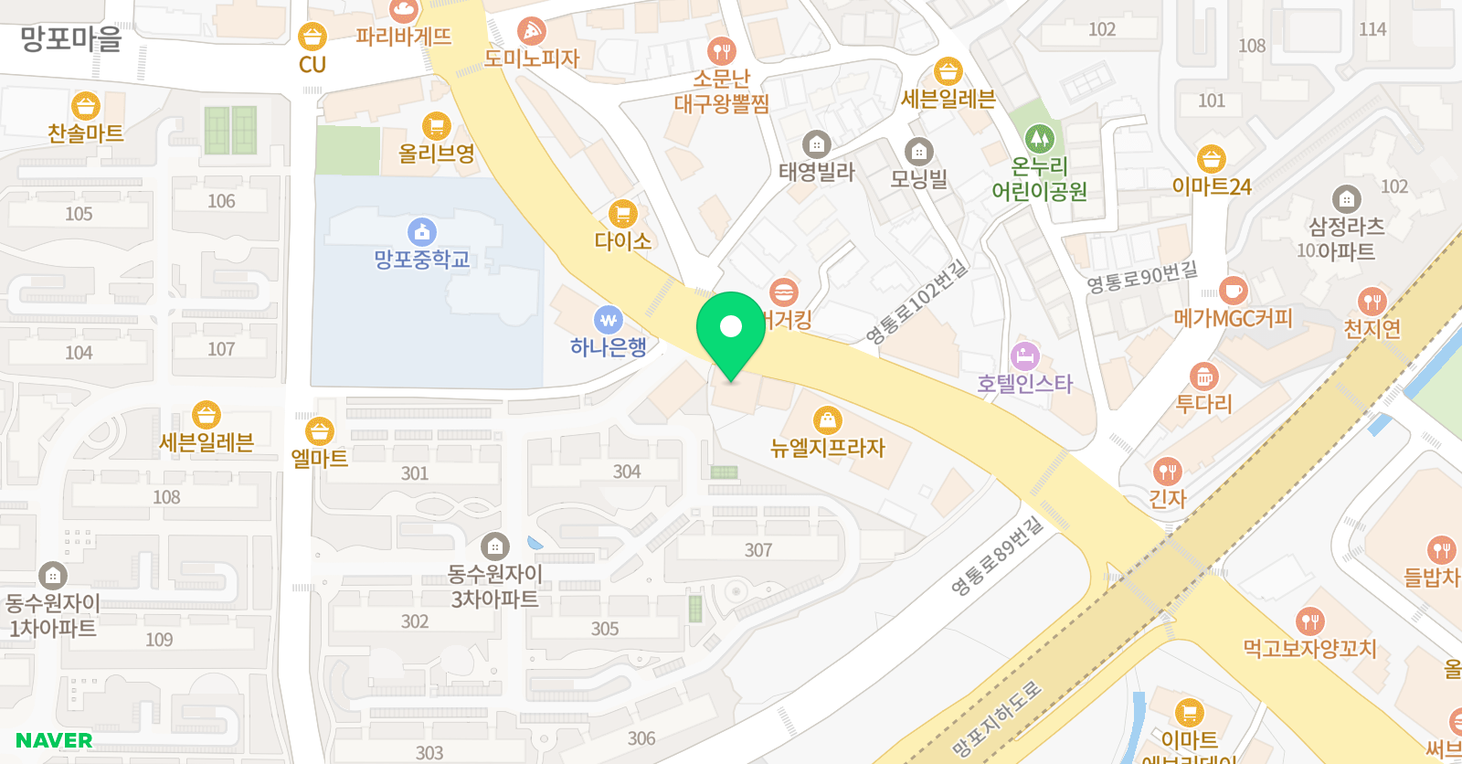 맥 수학전문학원 위치