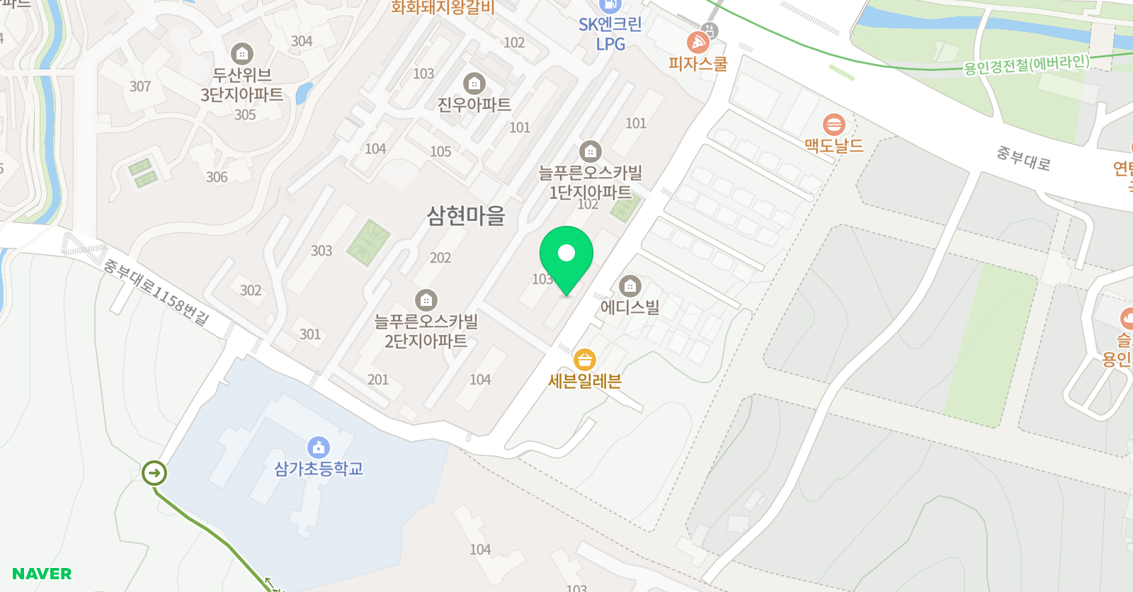 삼성 영어 삼가교습소 위치