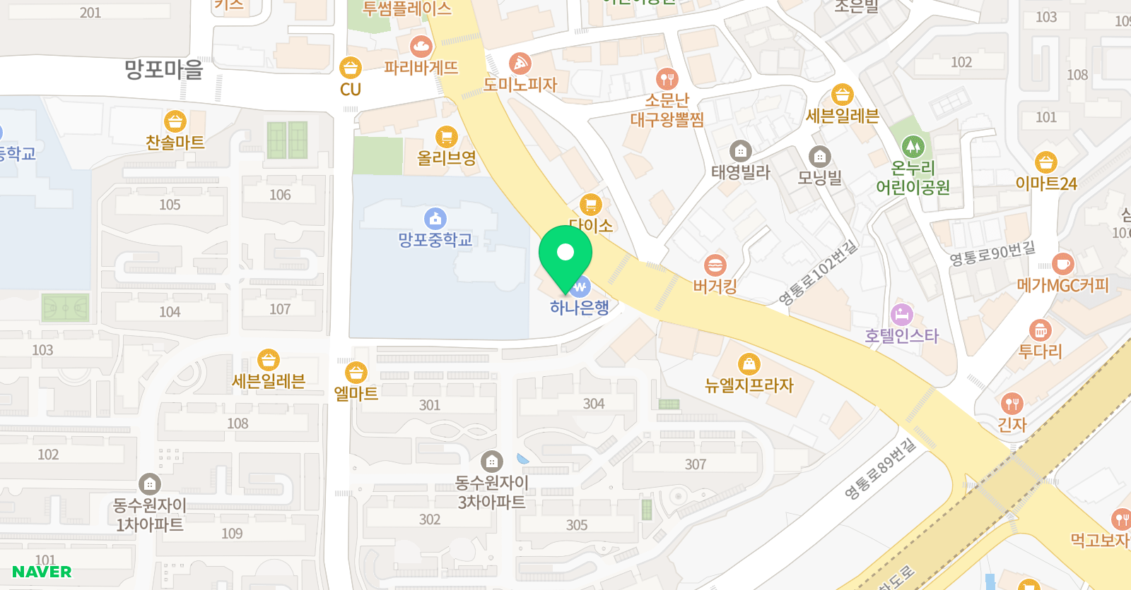 자라다남아 미술연구소 수원망포원 위치