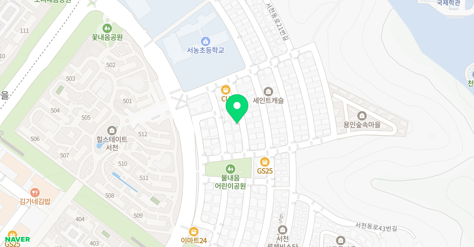 미술생각 학원 위치