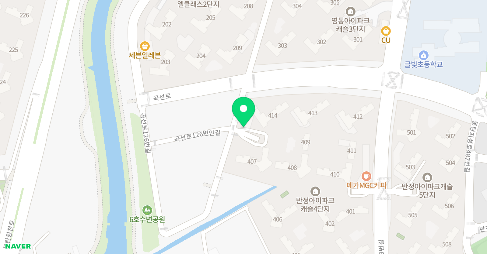 글빛 퍼스트 태권도 위치