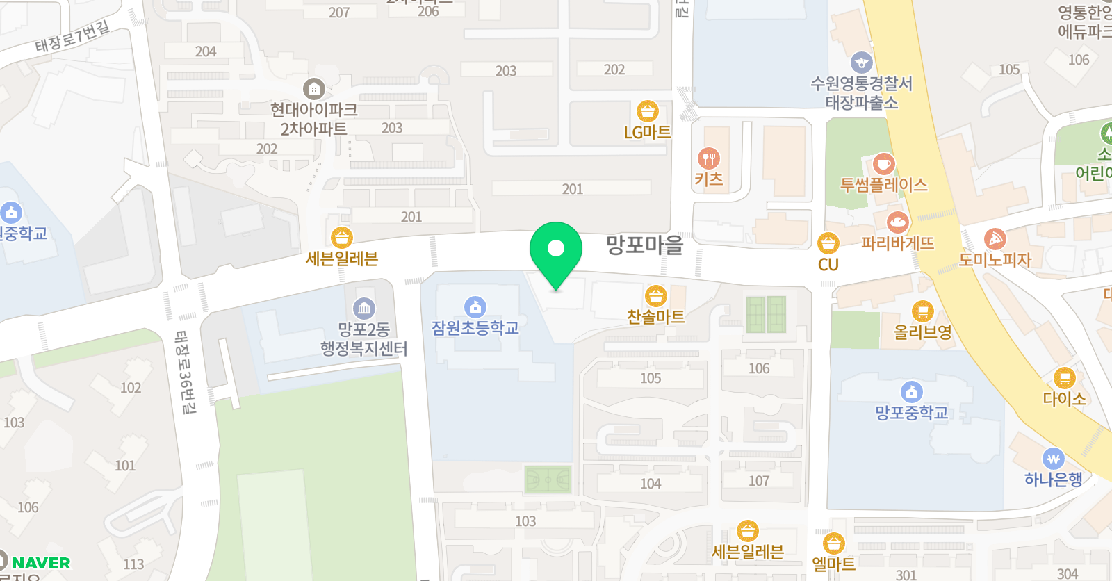 데이지영어 스마트해법수학 이루다꿈 영수학원 위치