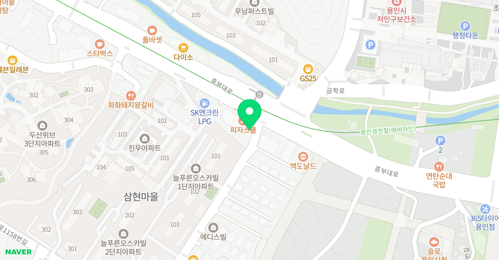 이샘스터디 학원 위치