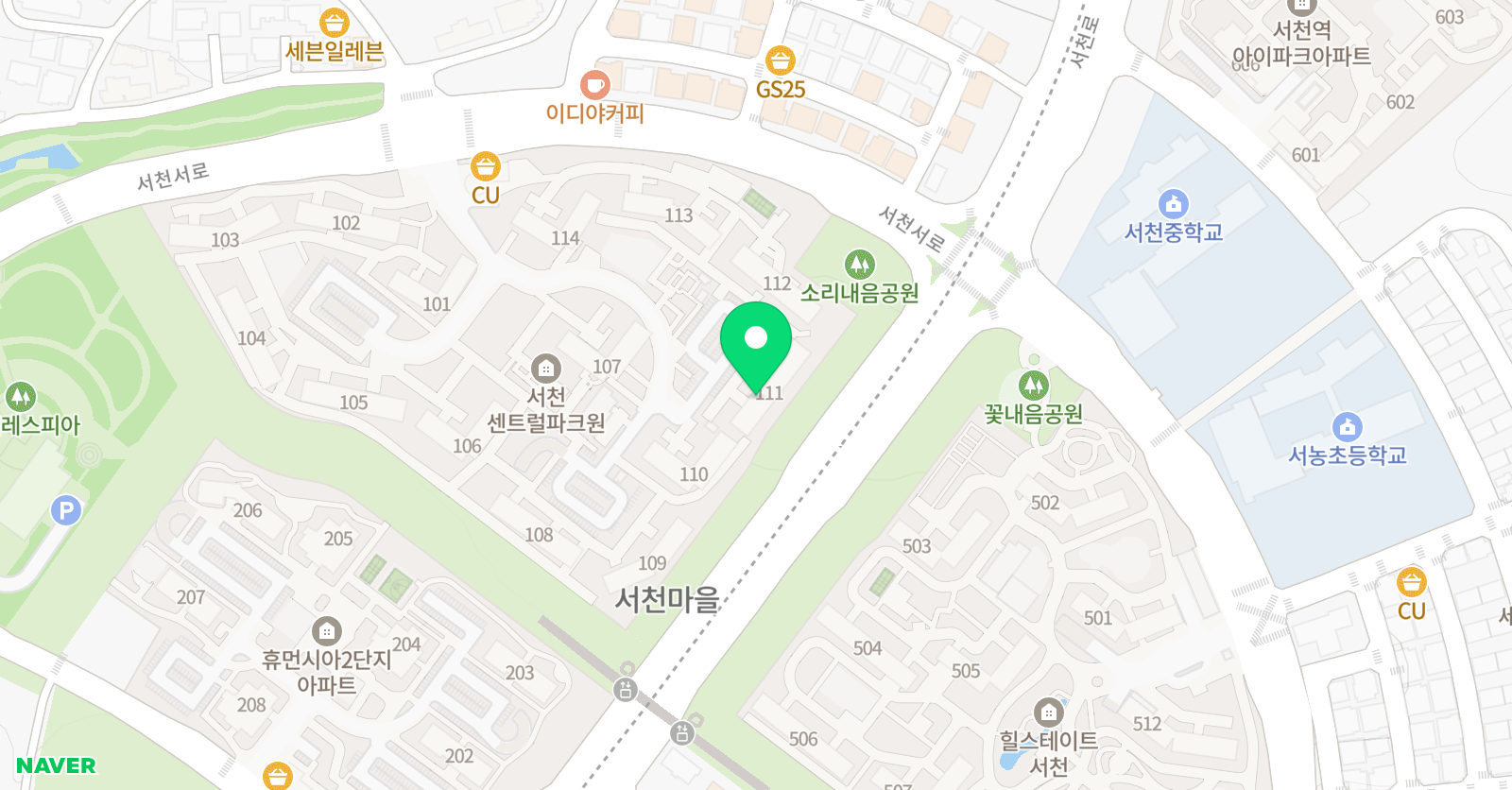 아트앤하트 용인서천교육원 위치
