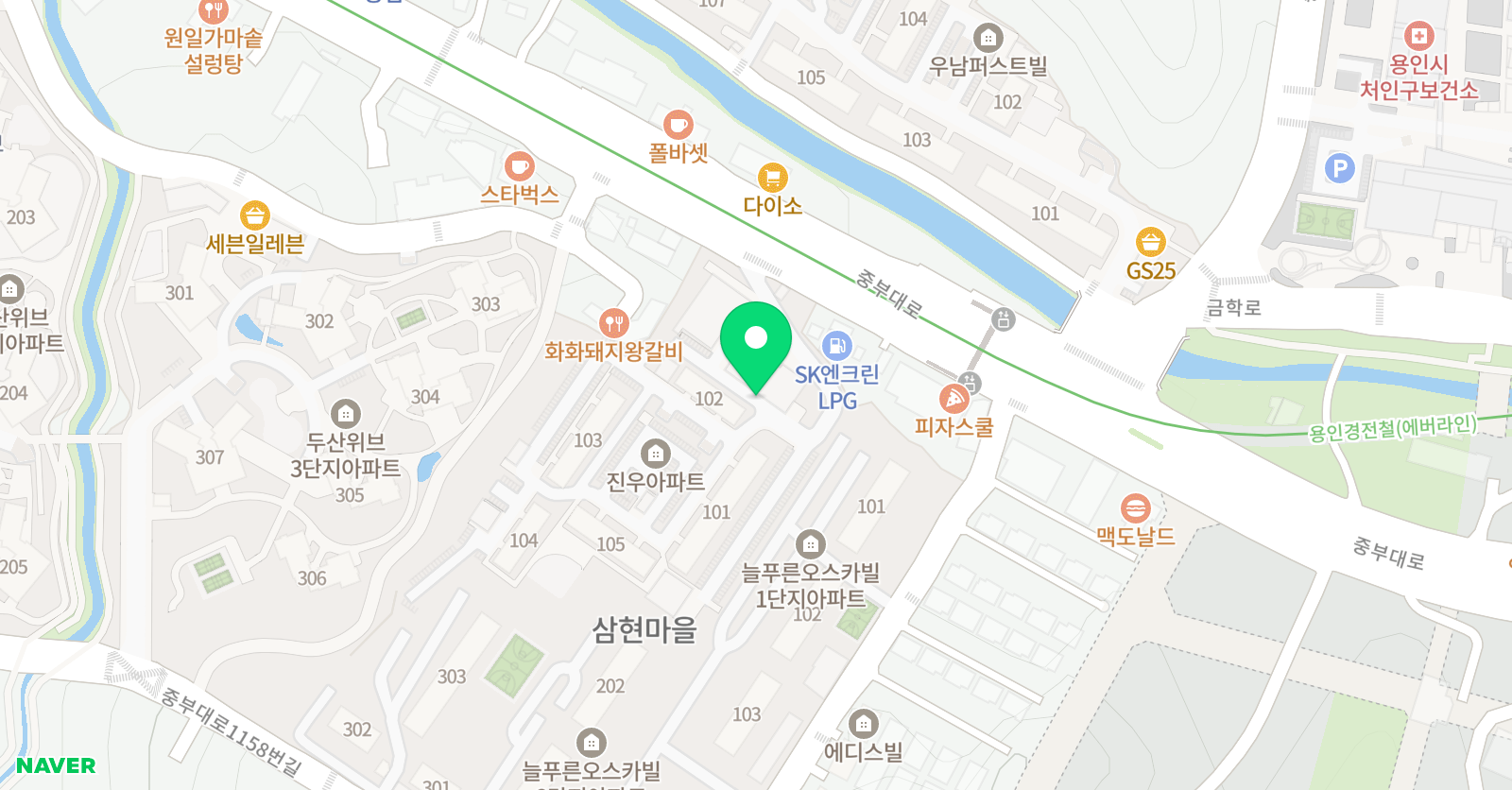 나는음악가 삼가 음악학원 위치