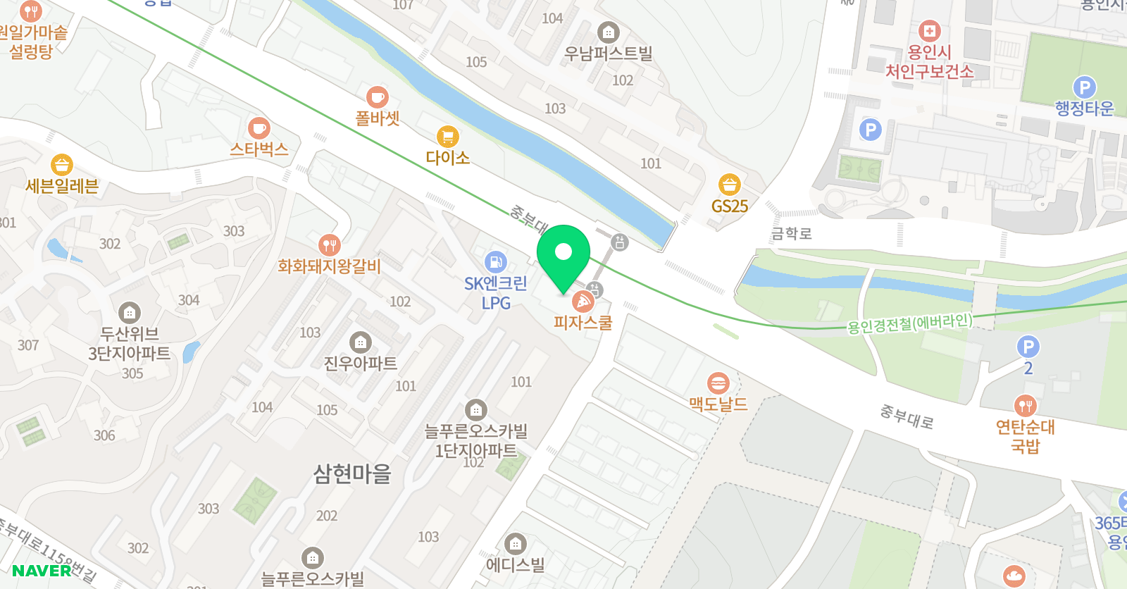 LS 파워점핑줄넘기클럽 용인행정타운점 위치