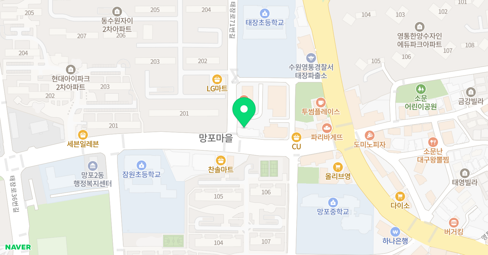 느루 수학학원 위치
