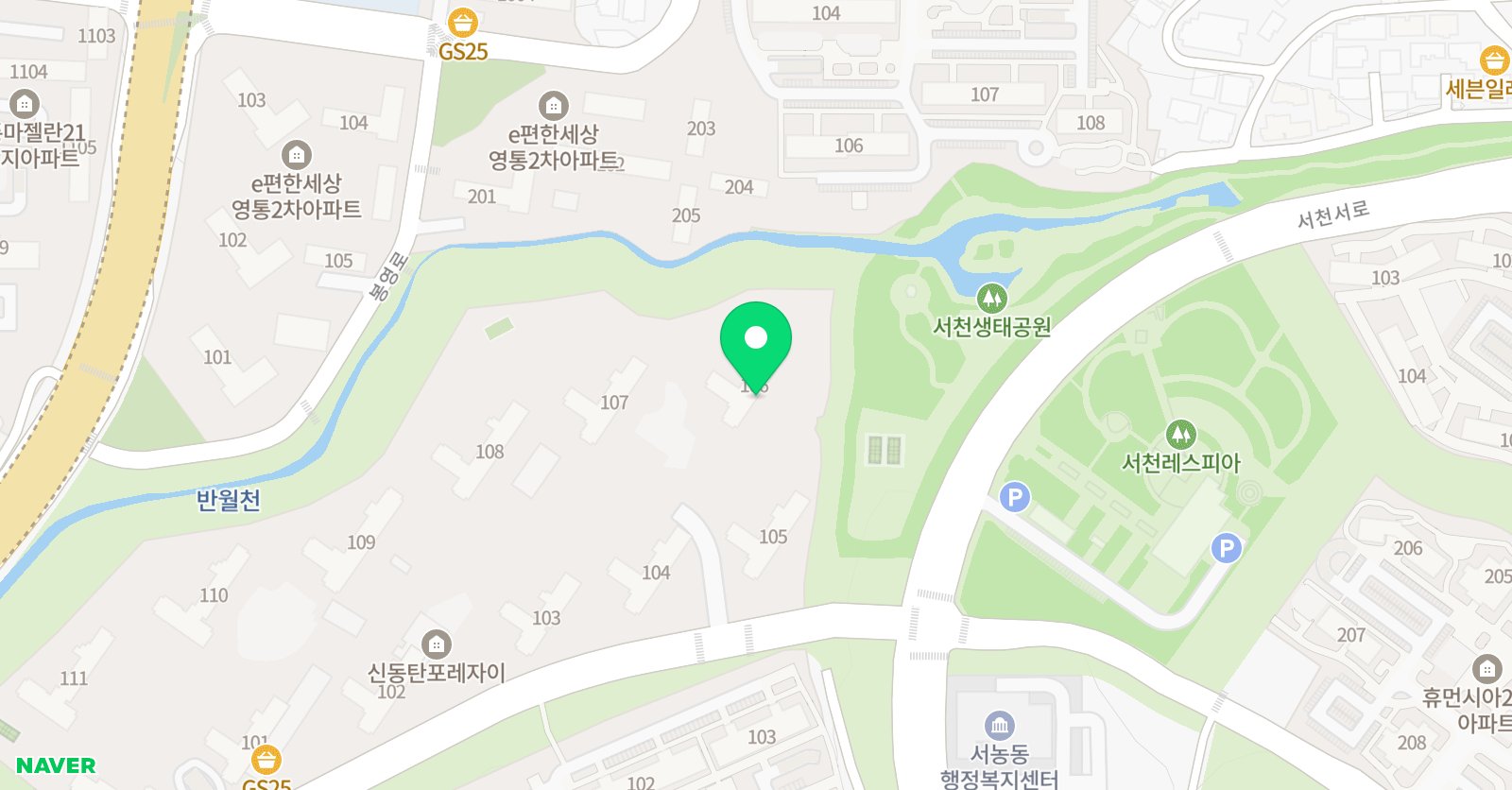 아소비 신동탄포레자이점 위치