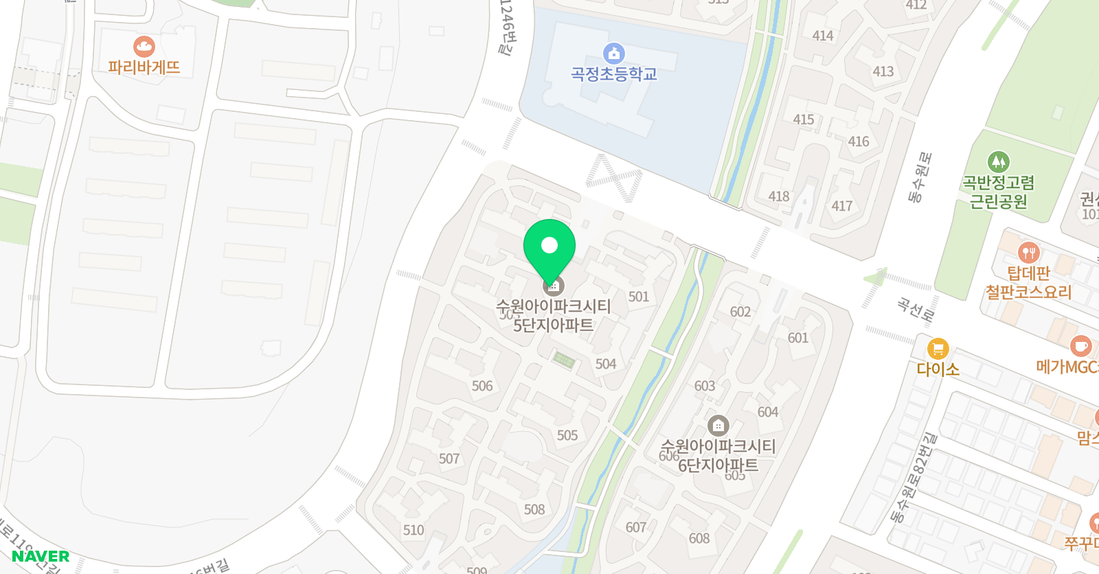 링키영어 아이파크시티 5단지 위치