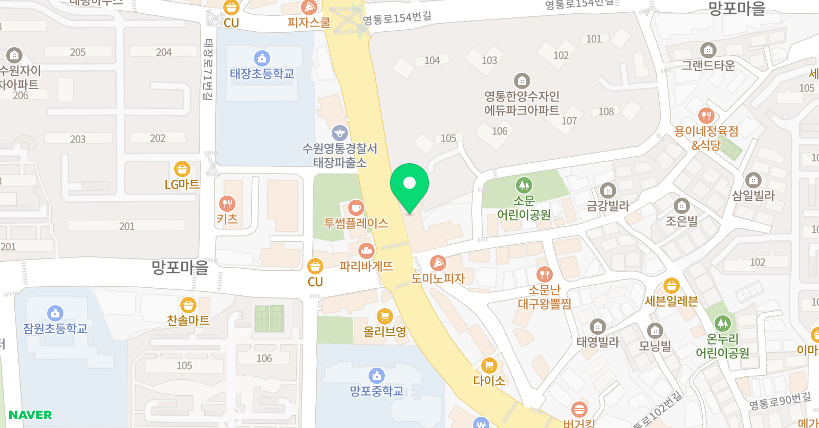 더에듀 영어초등글로벌캠퍼스 학원 위치